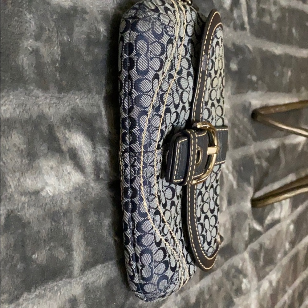 Coach monogram with leather trim wristlet - Picture 10 of 10